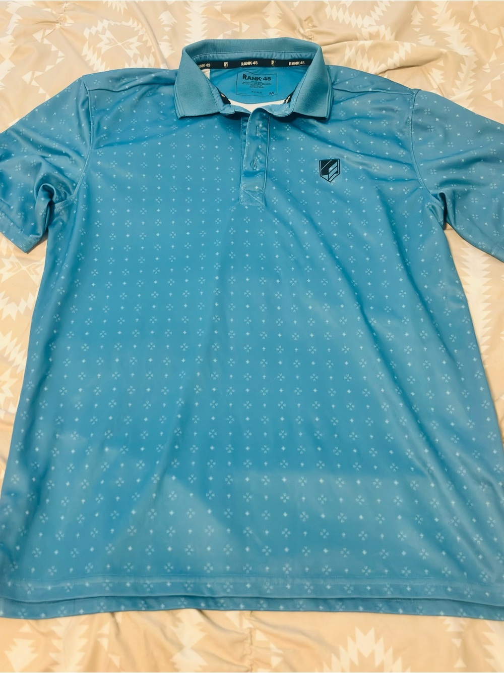 Rank-45 Men's Performance Polo Shirt - Blue